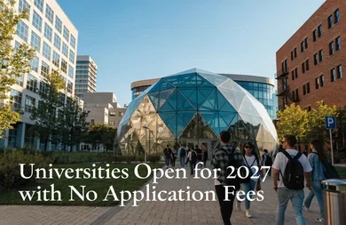 Universities Open for 2027 with No Application Fees