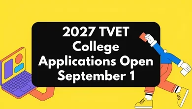 2027 TVET College Applications Open September 1