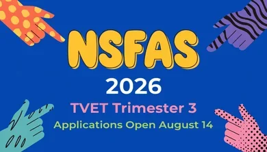NSFAS 2026 TVET Trimester 3 Applications Open August 14