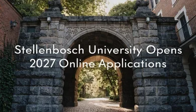 Stellenbosch University Opens 2027 Online Applications
