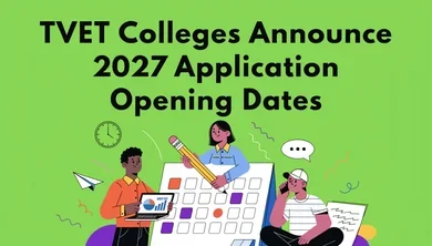 TVET Colleges Announce 2027 Application Opening Dates