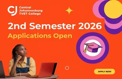 Central Johannesburg TVET College 2nd Semester 2026 Applications Open
