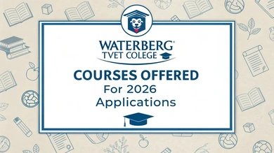 Waterberg TVET College Courses Offered for 2026 Applications