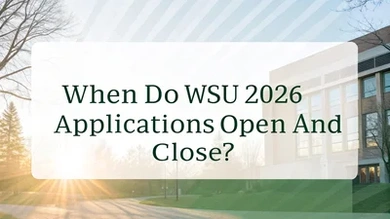 When Do WSU 2026 Applications Open and Close?