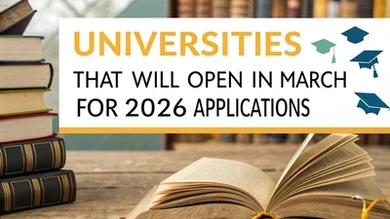 Universities that will open in March for 2026 applications