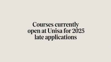 Courses Currently Open at UNISA for 2025 Late Applications
