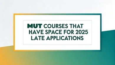MUT courses that have space for 2025 Late Applications