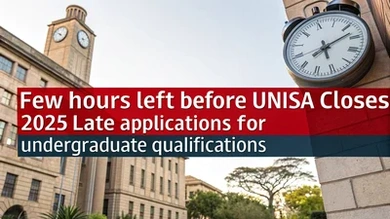 Few hours left before UNISA Closes 2025 Late Applications for Undergraduate Qualifications