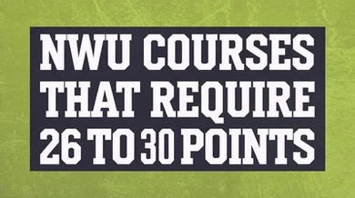 NWU courses that require 26 to 30 points (aps)