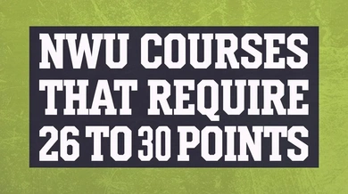 NWU courses that require 26 to 30 points (aps)