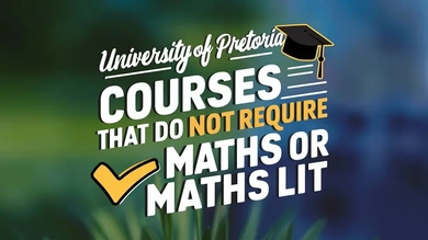 University of Pretoria courses that do not require maths or maths lit