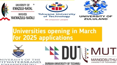 Universities that will open in March for 2025 applications