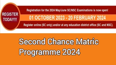 Registrations for the 2024  May/June NSC/SC Examinations are extended to 20 February 2024