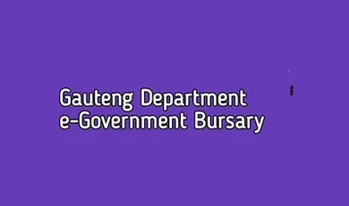 Gauteng Department of e-Government Bursary
