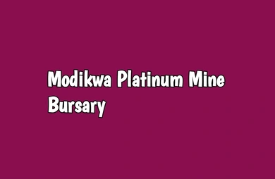 Modikwa Platinum Mine Bursary - Varsity Wise