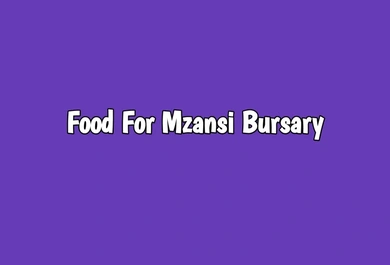 Food For Mzansi Bursary