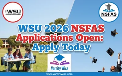 WSU 2026 NSFAS Applications Open: Apply Today