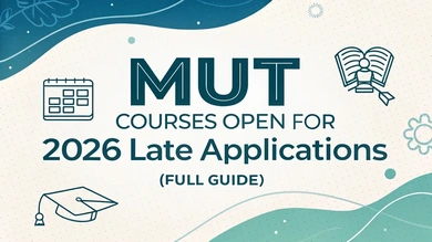 MUT Courses Open for 2026 Late Applications (Full Guide)
