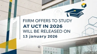 Firm offers to study at UCT in 2026 will be released on 13 January 2026