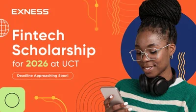 Exness Fintech Scholarship for 2026 at UCT