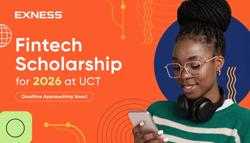 Exness Fintech Scholarship for 2026 at UCT