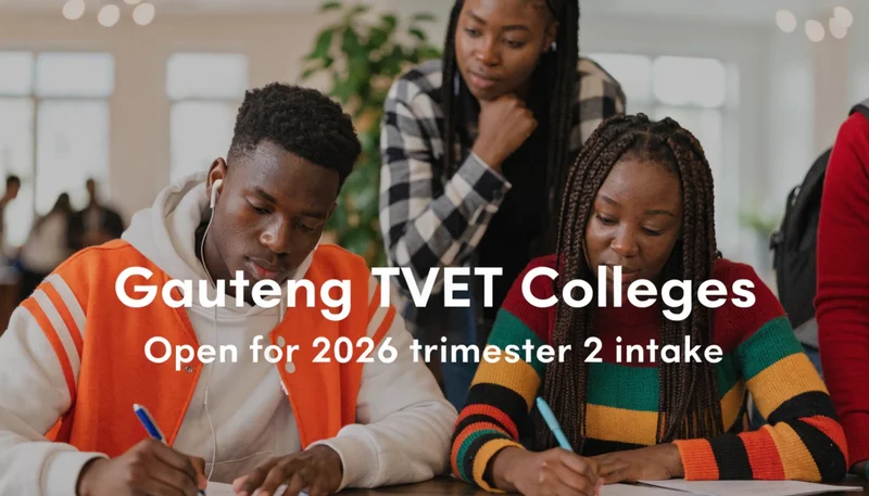 Gauteng TVET Colleges Open for 2026 trimester 2 intake